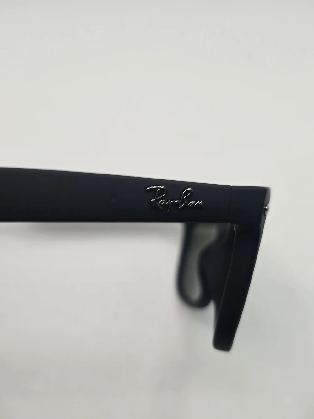 Rsy Ban Jr. Classic Black Frame Sunglasses with Blue Mirror Lenses